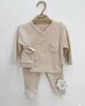 Beige Organic Cotton Essentials Set (3-6months)