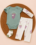 4-Piece Summer Set -purple grape (3 up to 9 months)