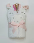 BABY GIRL HOODED BATH TOWEL-Unicorn
