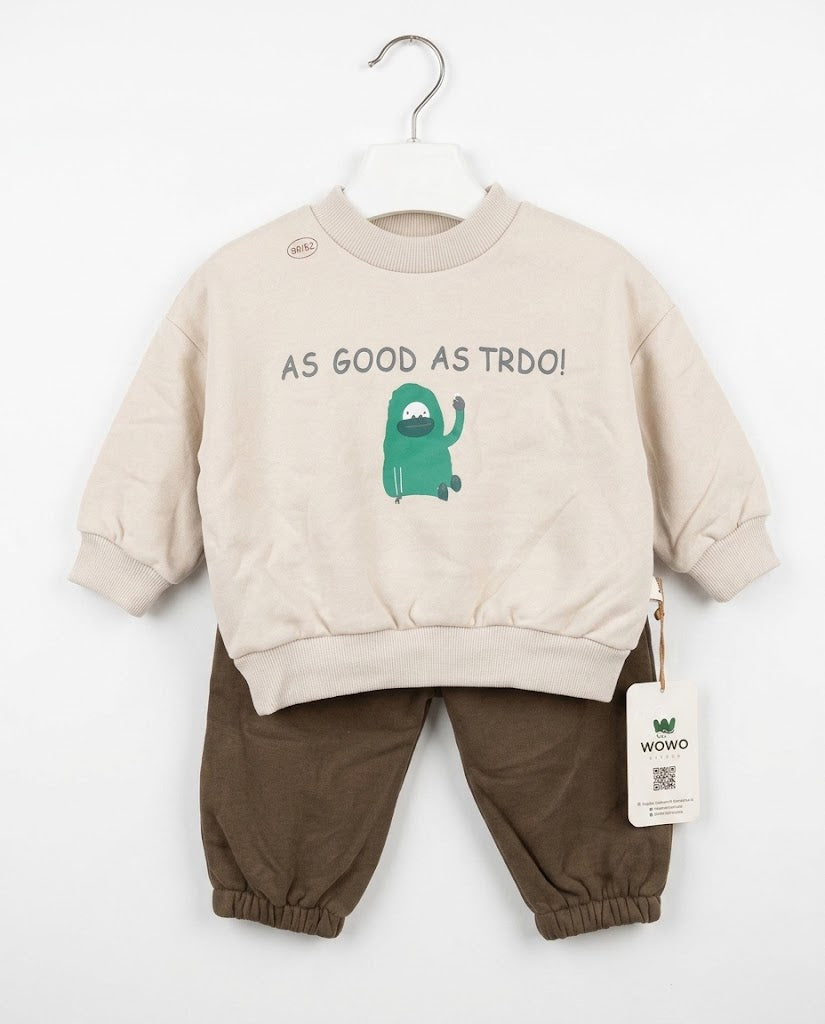 Boys’ Heavy Winter Set – Warm Fleece  Sweatshirt & Pants (4-5-6 years)