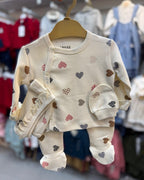 Baby Heart Pattern 5-piece Cotton Set
