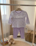 2-Pieces Cotton Set with Purple Legging (6-24 months)