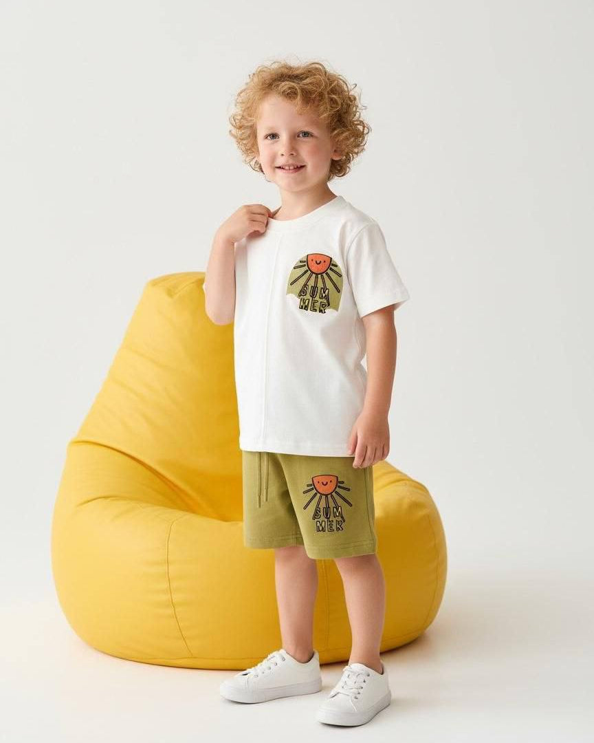 Watermelon Sun Shorts Set-Available In 3 Colors (1-4 years)