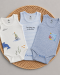 Whale Print  3-pcs Bodysuit Set (18 and 36 months)