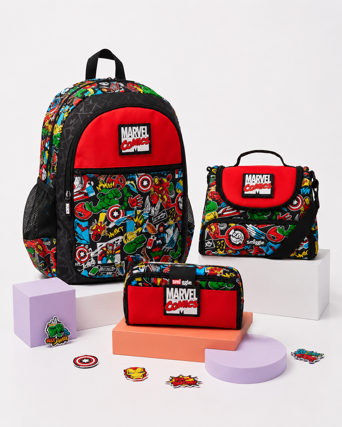 Smiggle Spiderman 3-Piece School Bag Set | G1-G4 | 42cm