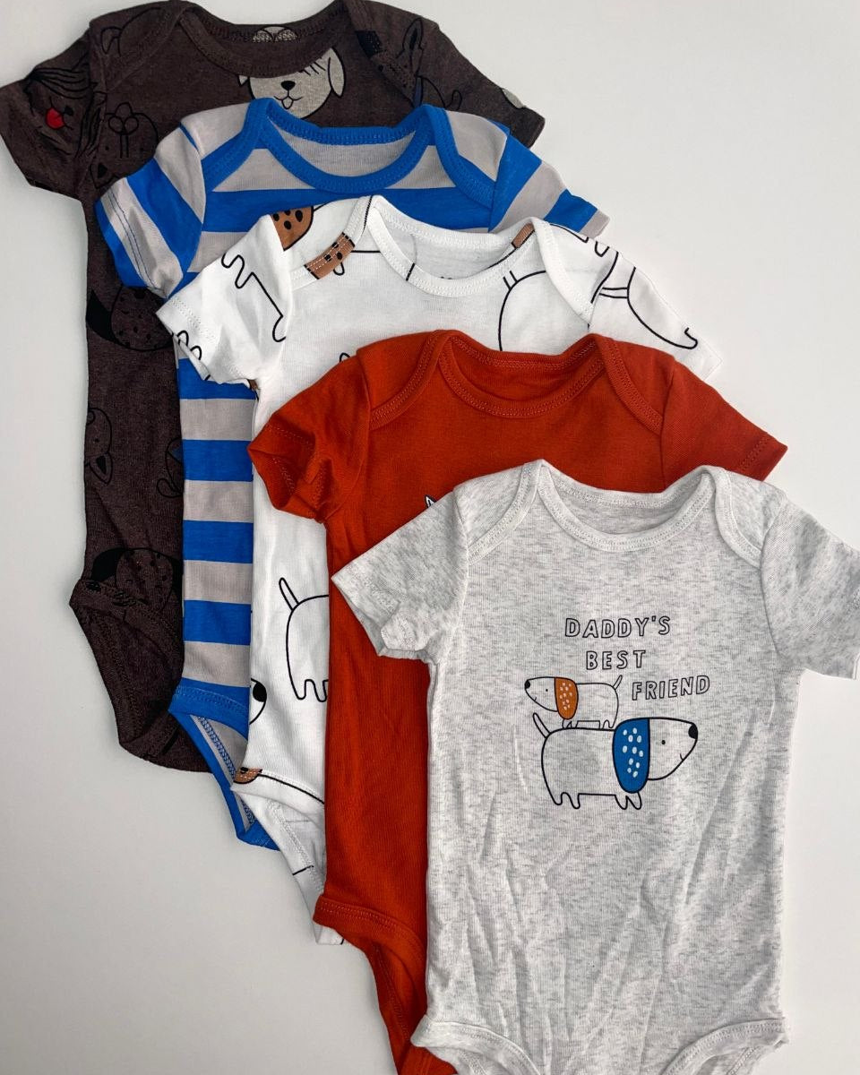 Baby 5-Pack Short-Sleeve  Bodysuits