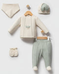 Baby Boy Green Cotton Newborn Set (0-1 months)