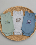 Roar and Stitsh Set of 3-pcs Bodysuit (18 months)