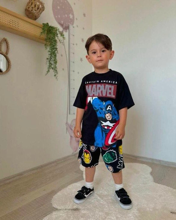 Marvel Cotton Short Set (3 colors)