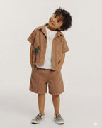 Two-Piece Palm Embroidery Set (2-3-4 years)