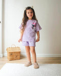 Kuromi Girl Short Set-Purple (7-8 years)