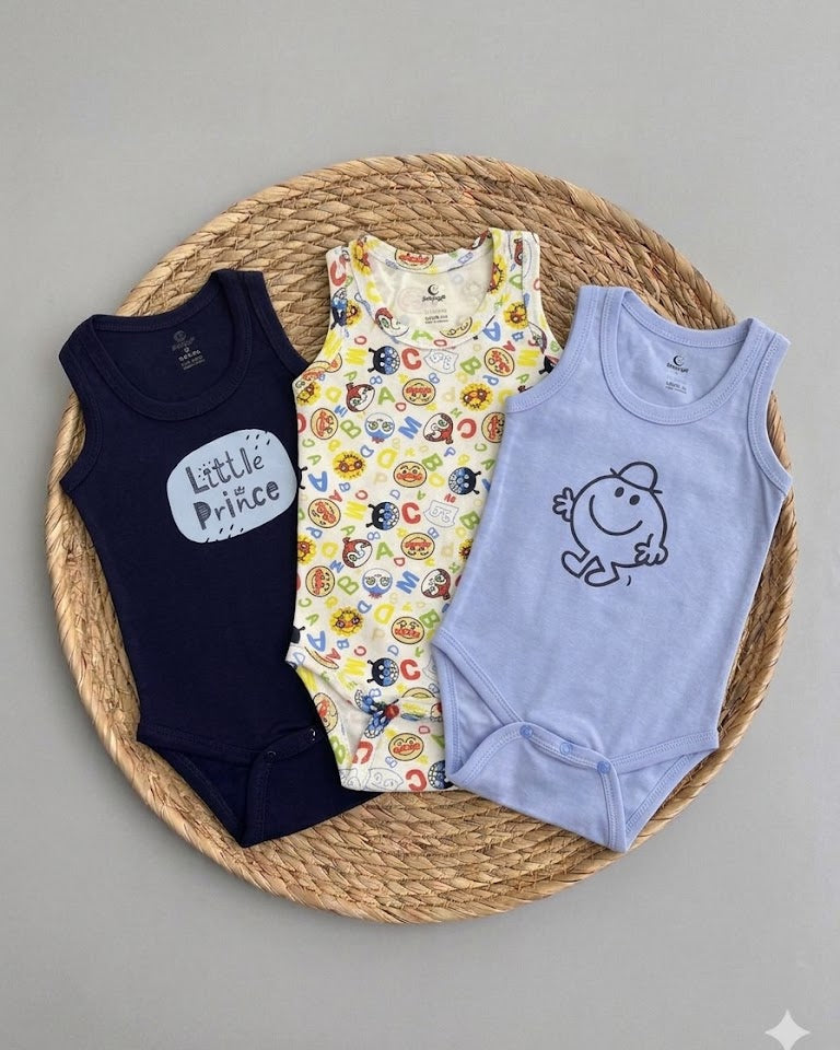 Set of 3-pcs Bodysuit (18 up to 36 months)