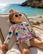 Baby Girl Tow Piece Swimsuit- Safari (12 months up to 4 years)