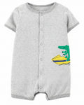 Crocodile Cotton Romper (6 months)