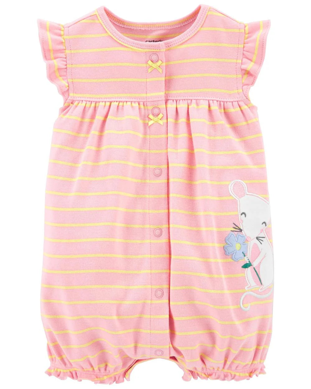 Mouse Print Cotton Romper (6-24 months)