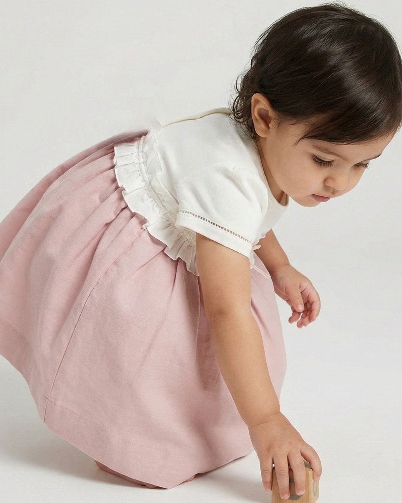Baby Girl 3-Piece Pink Dress Set