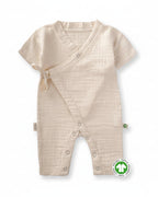 Organic Muslin Jumpsuit 0-9 Months- Cream