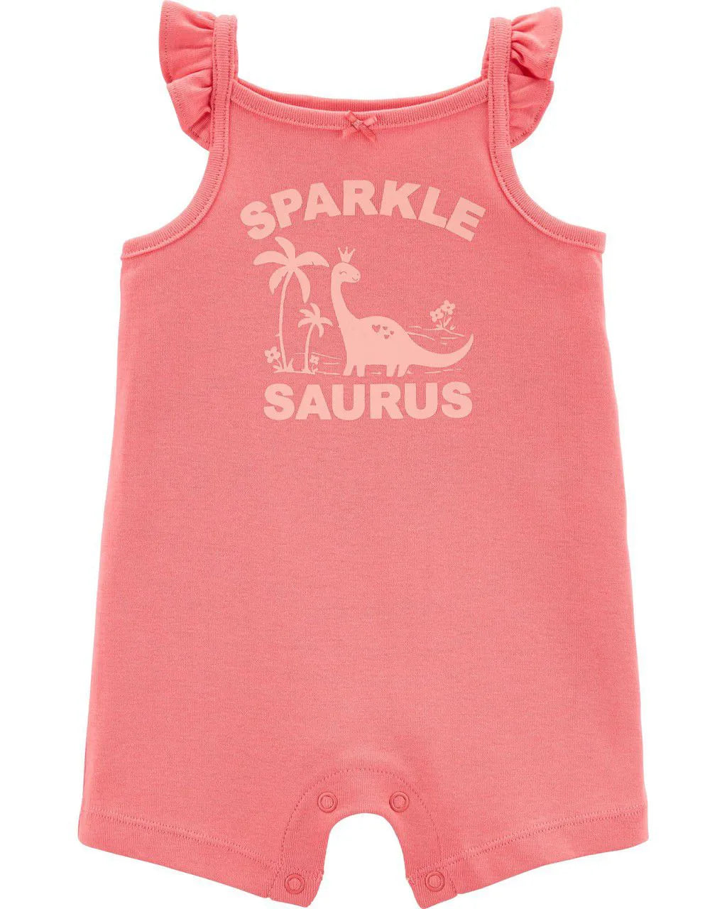 Dino Print Cotton Romper (3 and 6 months)