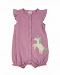 Purpule Unicorn Cotton Romper