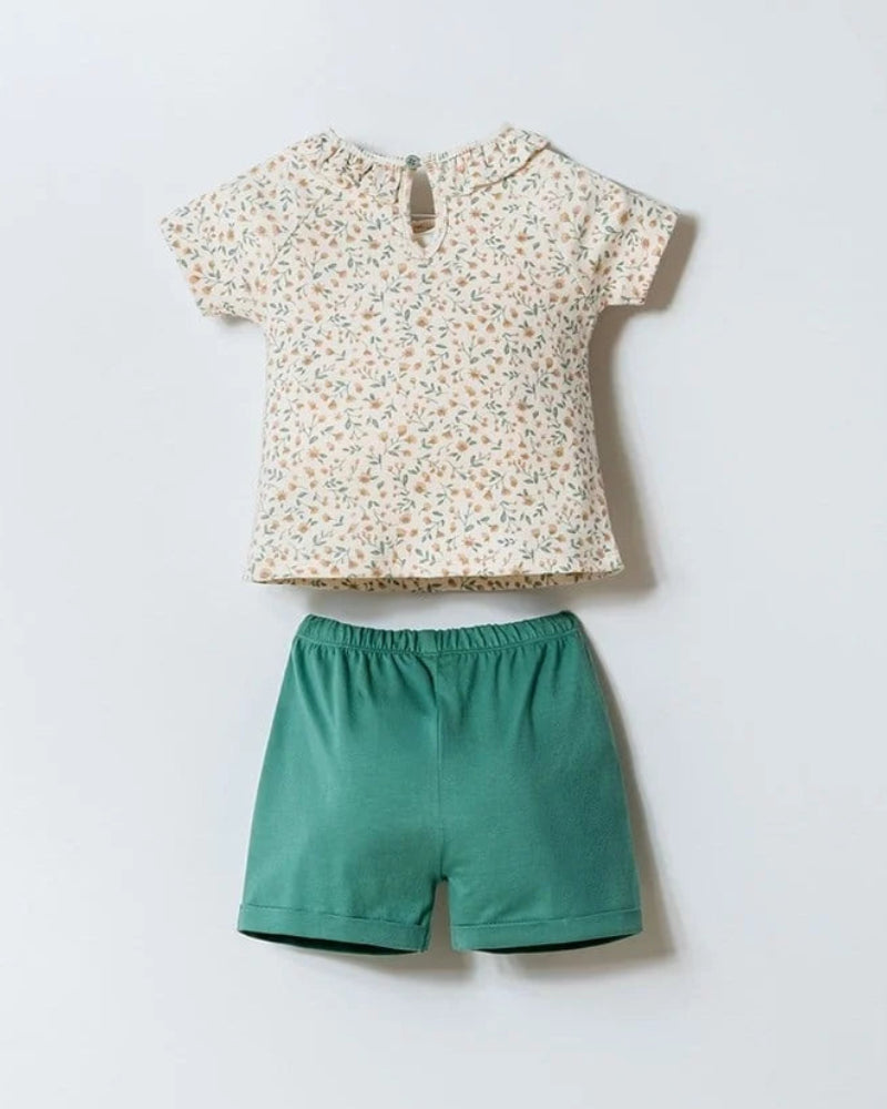 U.S. Polo Assn Floral Peter Pan Set (6 months up to 3 years)