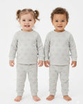 Unisex Grey Elephant Printed  Cotton Set (6-24 months)