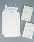 Set of 2 white Vest  for girls