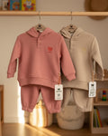 2-Piece Kids Grey and Pink  Cotton Sets