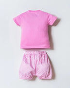 U.S. Polo Assn Pink Heart & Stripe Set (6 months up to 3 years)